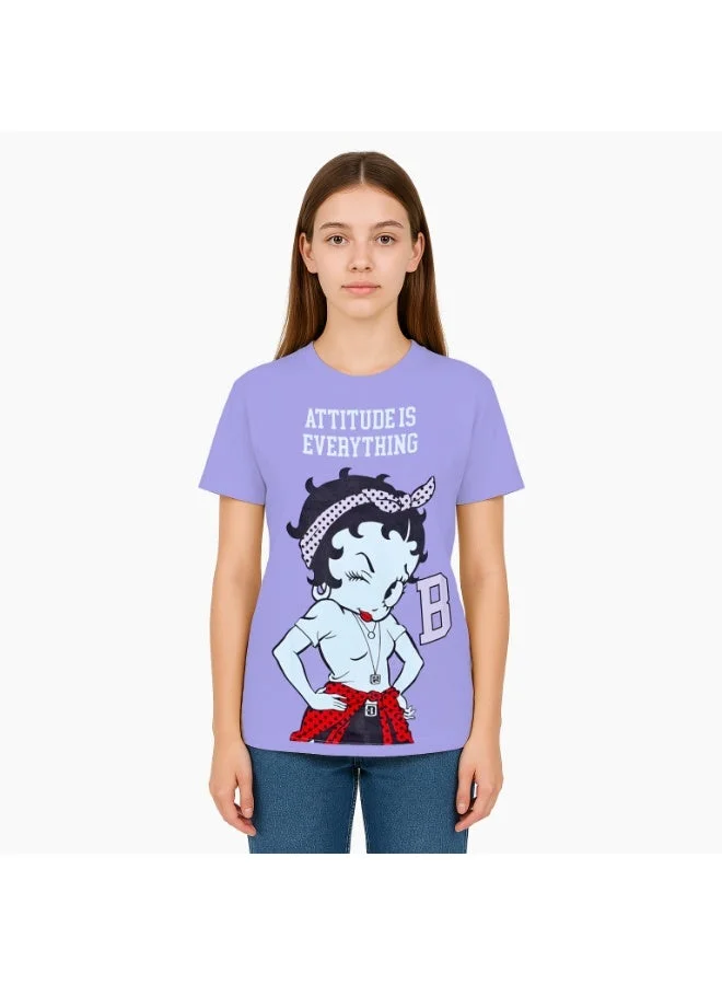 Trucare Betty Boop  Girl's Short Sleeve T-Shirt